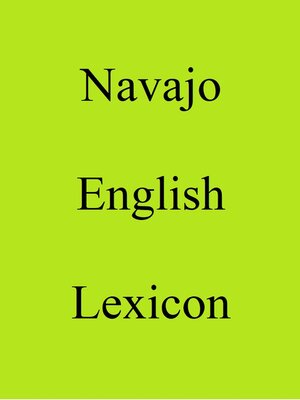 cover image of Navajo English Lexicon